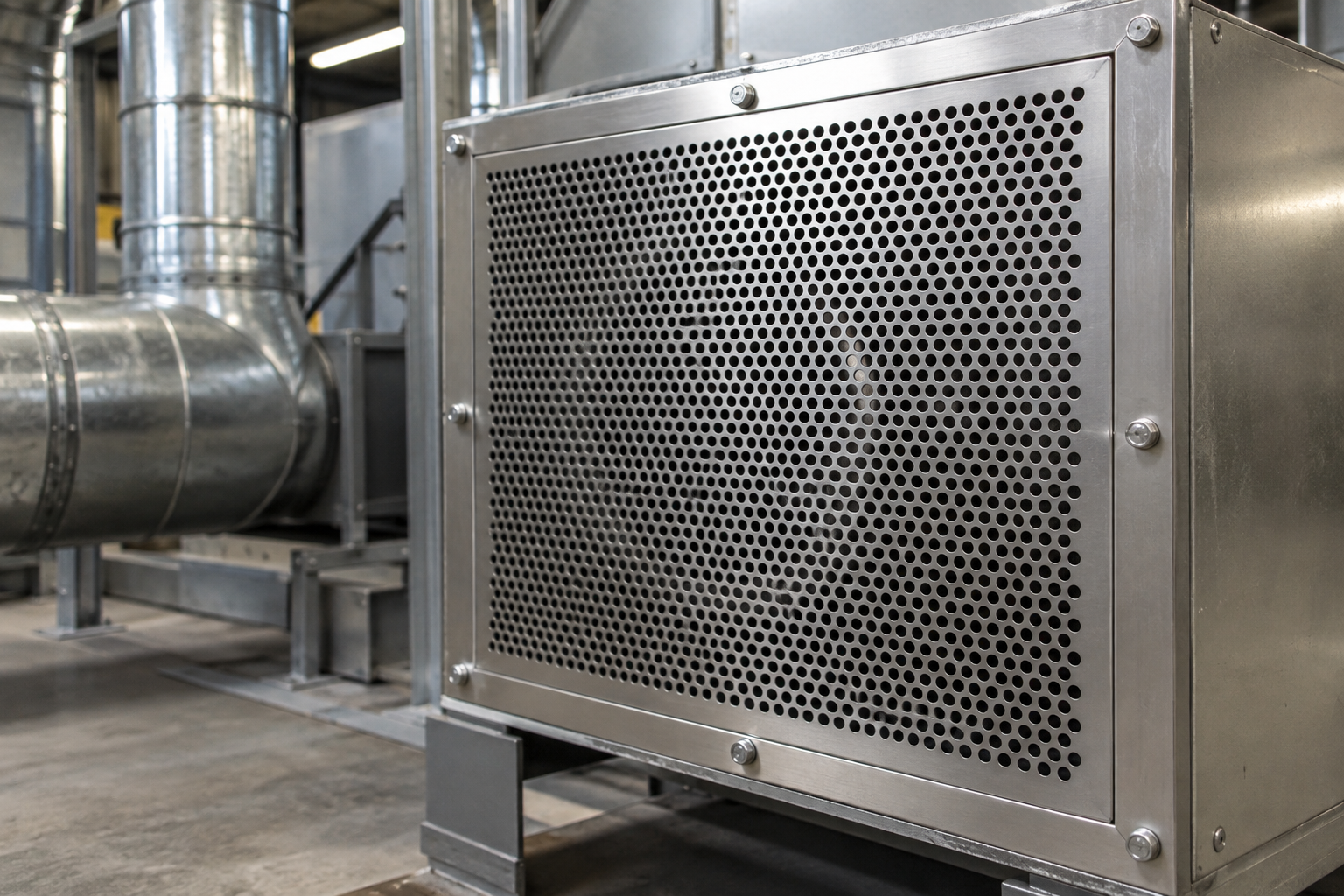Chapa Perfurada para Ventilação Industrial
